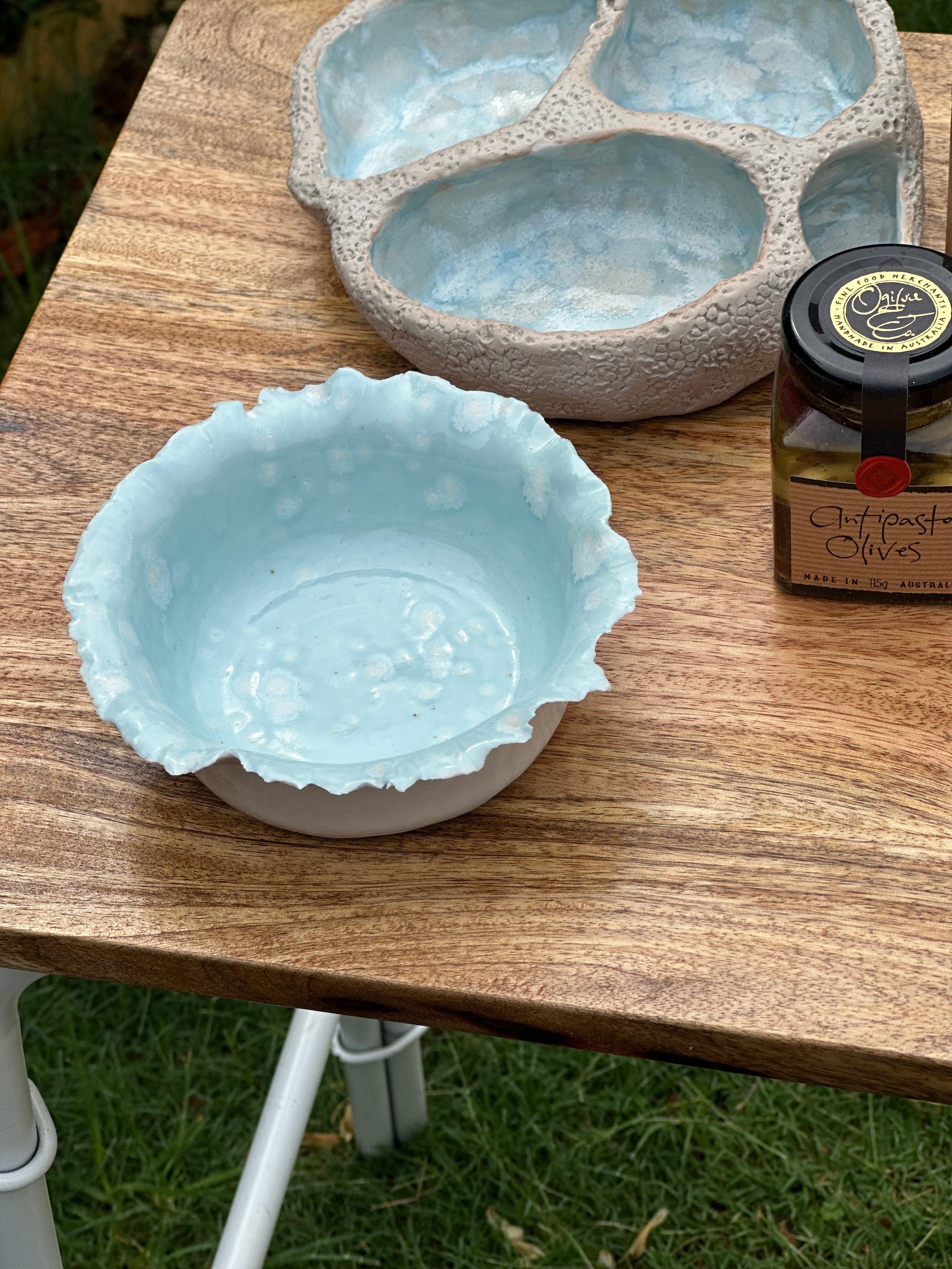 Porcelain Bowl – Tidal Bloom