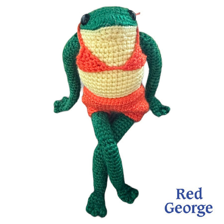 Bikini Frog - crochet toy