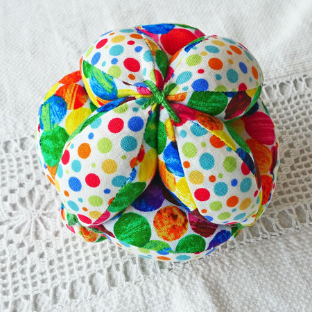 Brightly coloured balls, handmade, free shipping