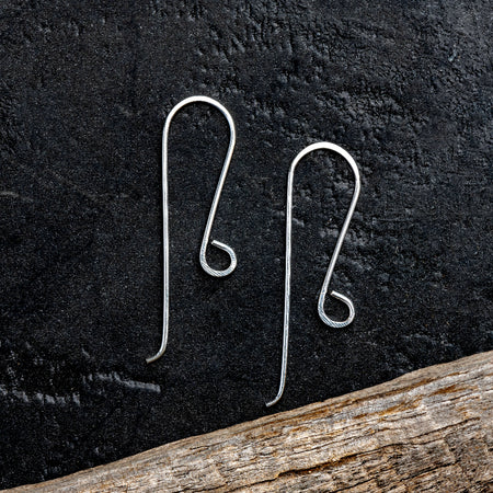 Sterling Silver .925 Long Tail Hooks