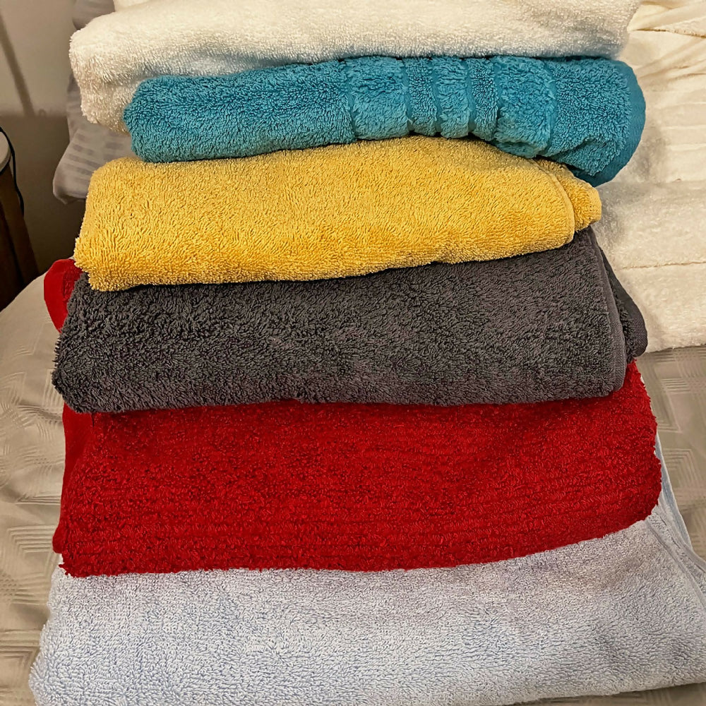 Monogrammed bath towels. Free post