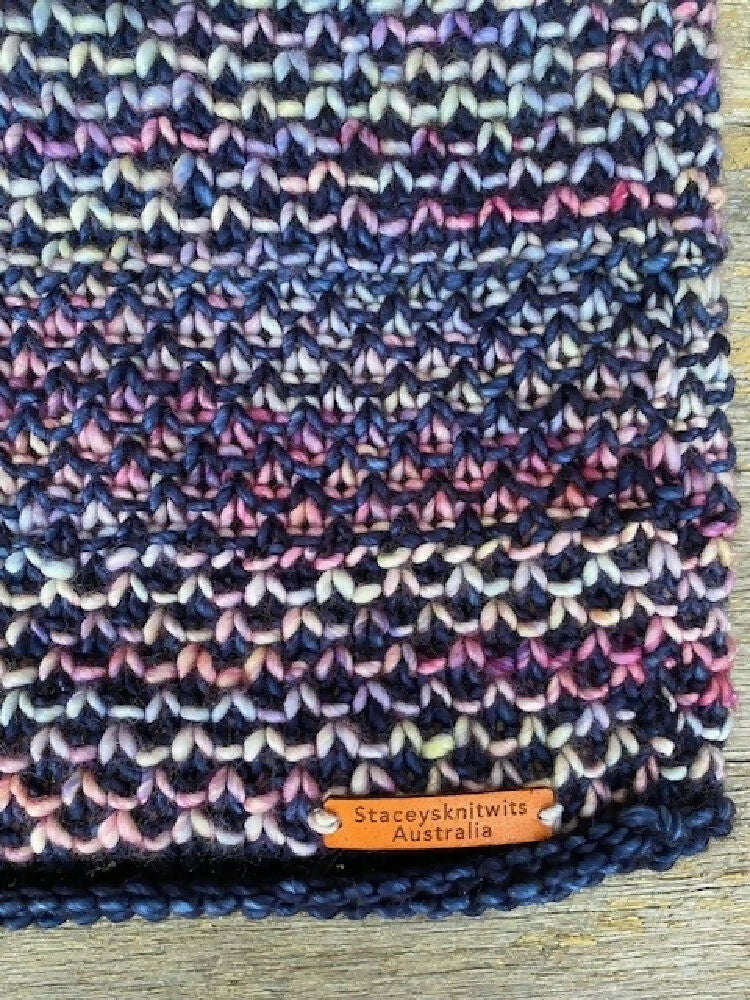 DOWNLOAD - Knitting Pattern Cowl, Infinity Cowl Scarf
