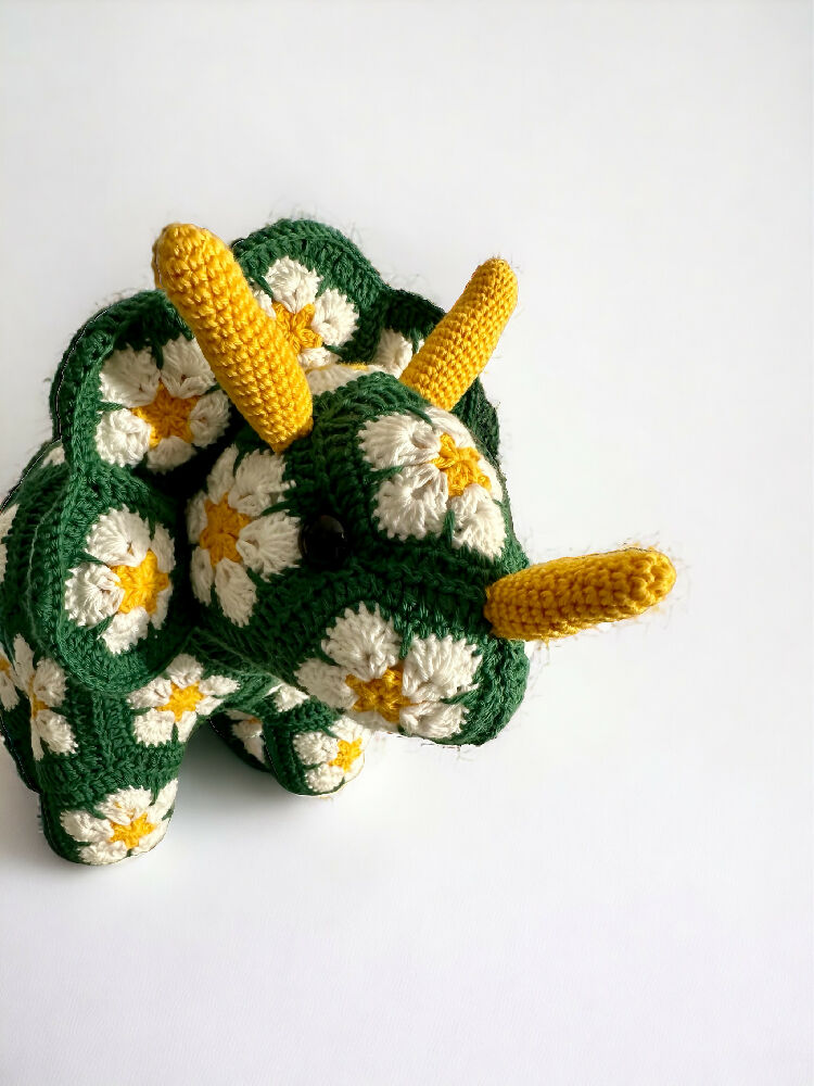 Crochet African Flower Dinosaurs