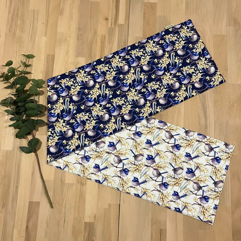 handmade Australia reversible - blue wren
