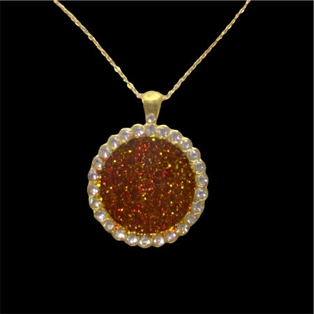Red and Gold Round pendant