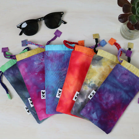 Ice Dyed Sunglasses Case, Glasses Case, Glasses Pouch