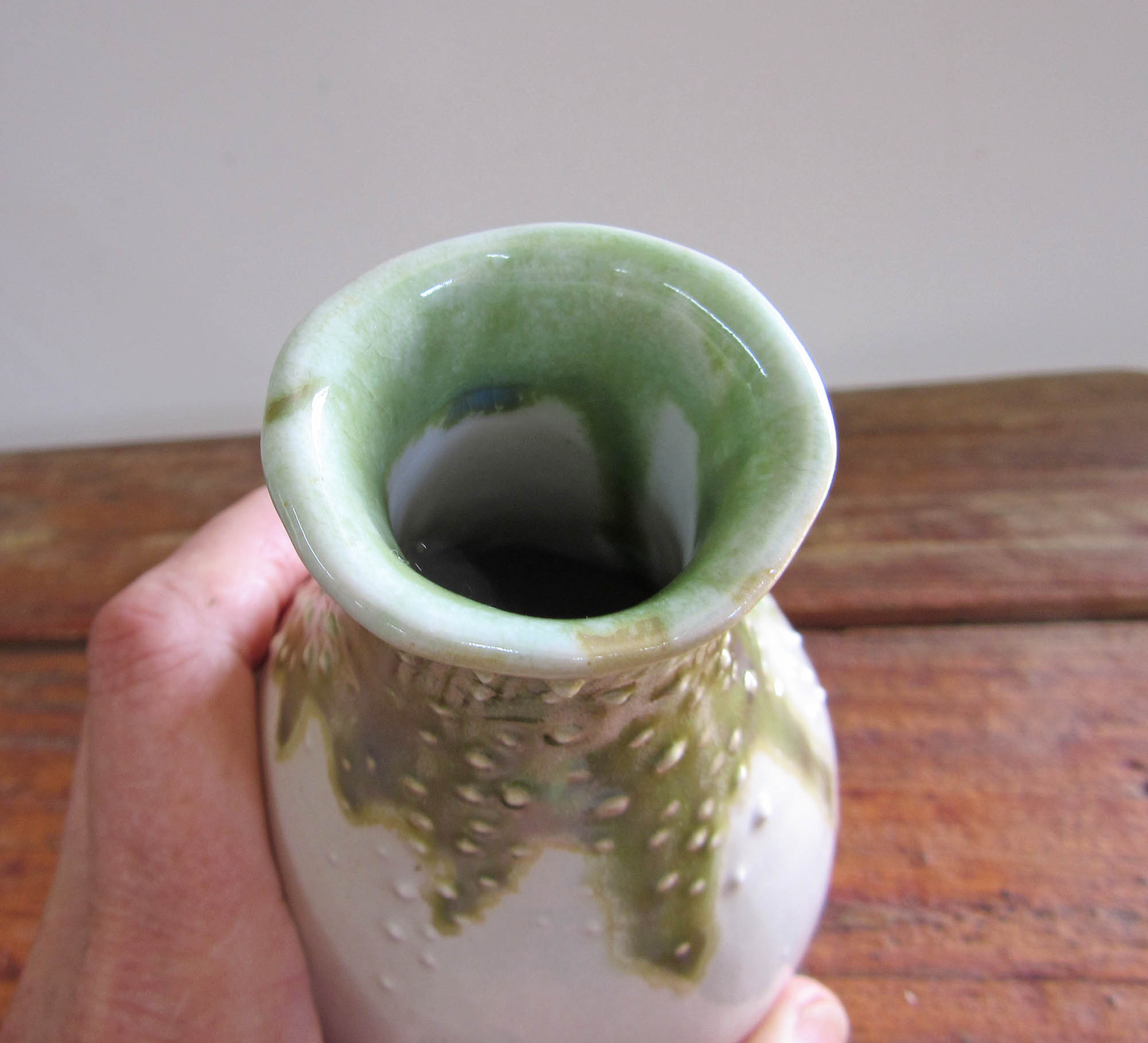 White Bud Vase - Handmade Posy Vase - Elegance