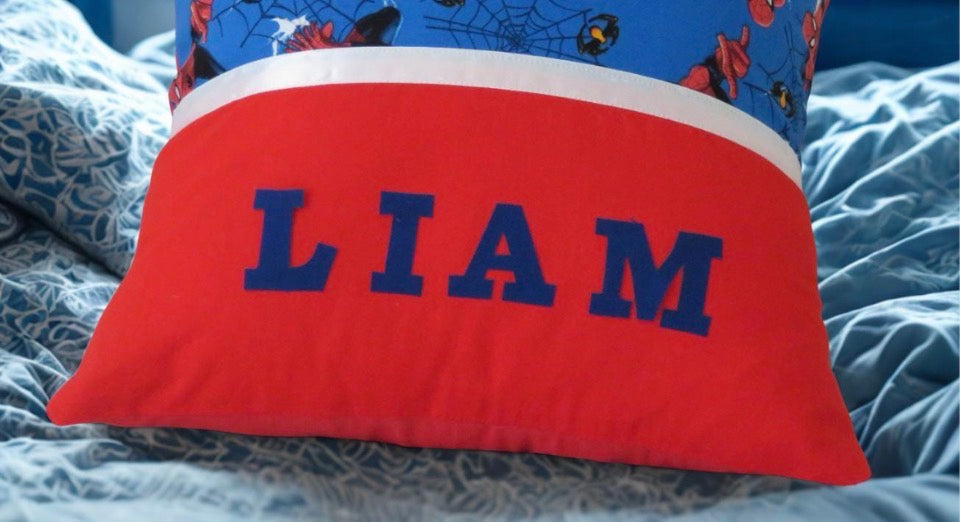 Childrens Cushion Cover, Handmade, Personalised