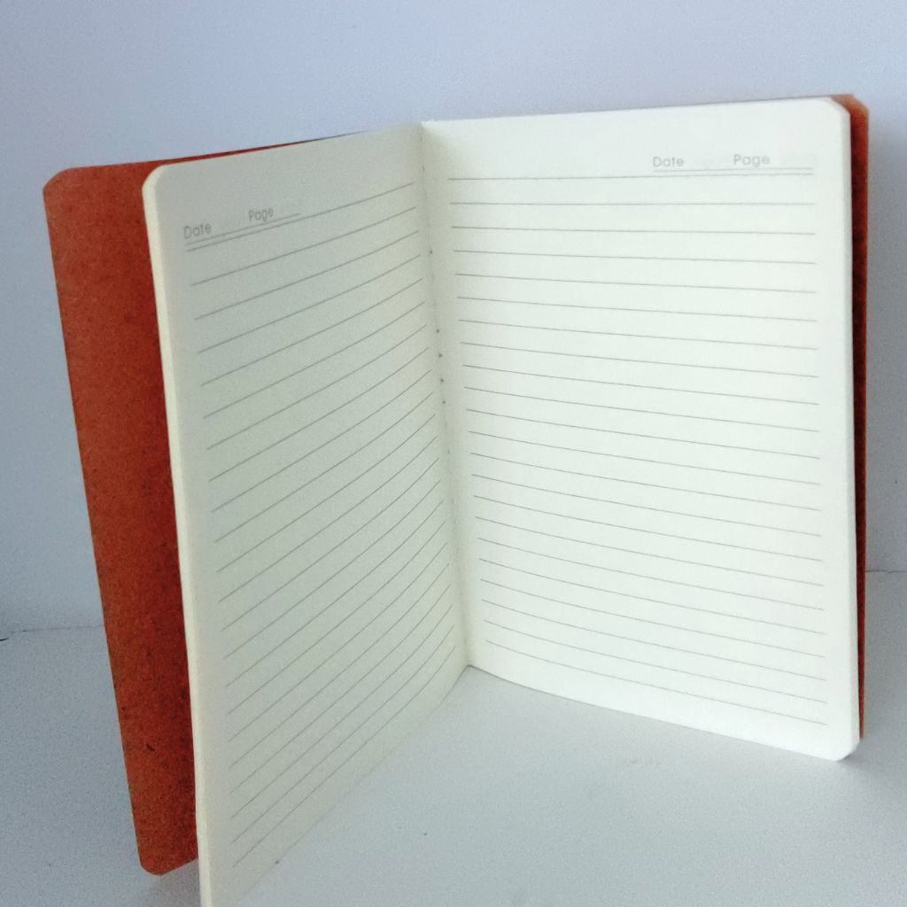 Handpainted Magpie Cotton Bound Notebook -  (custom order)