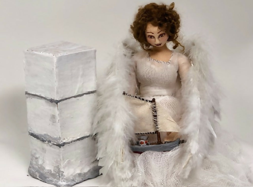 Angel of the sea Cloth Art Doll
