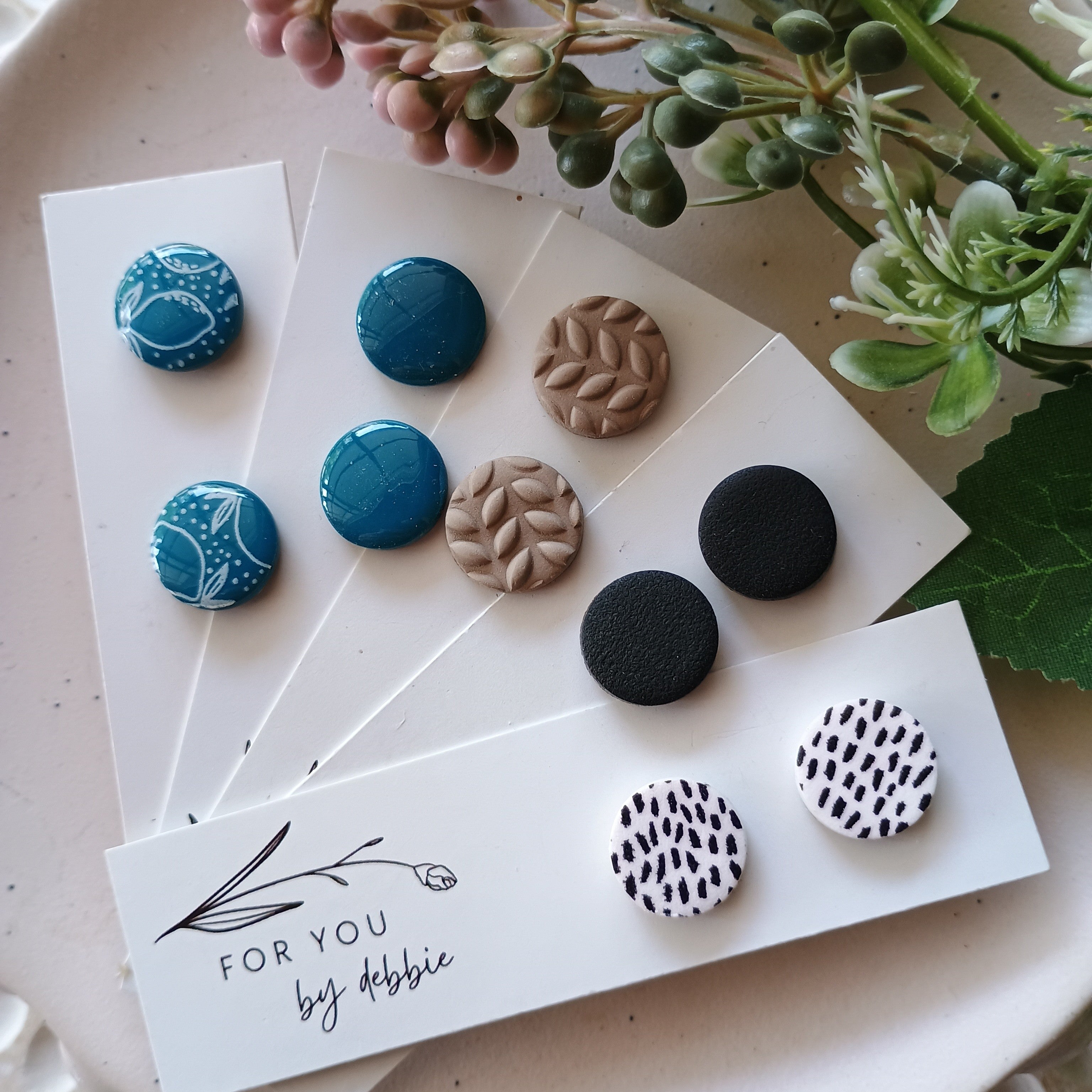 Large stud earrings- assorted