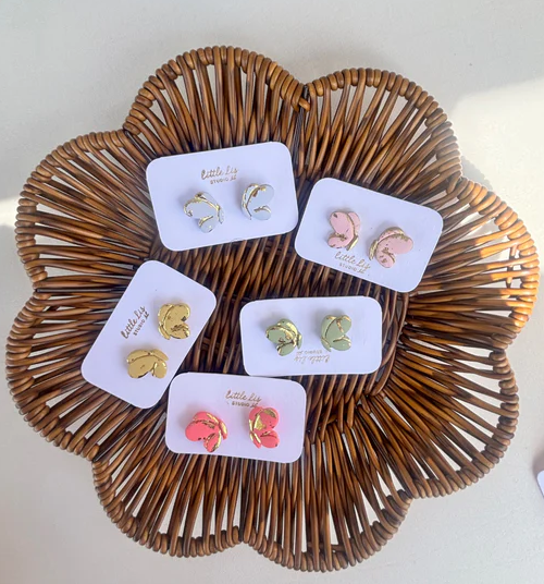 "Flutterby" Butterfly Stud Earrings