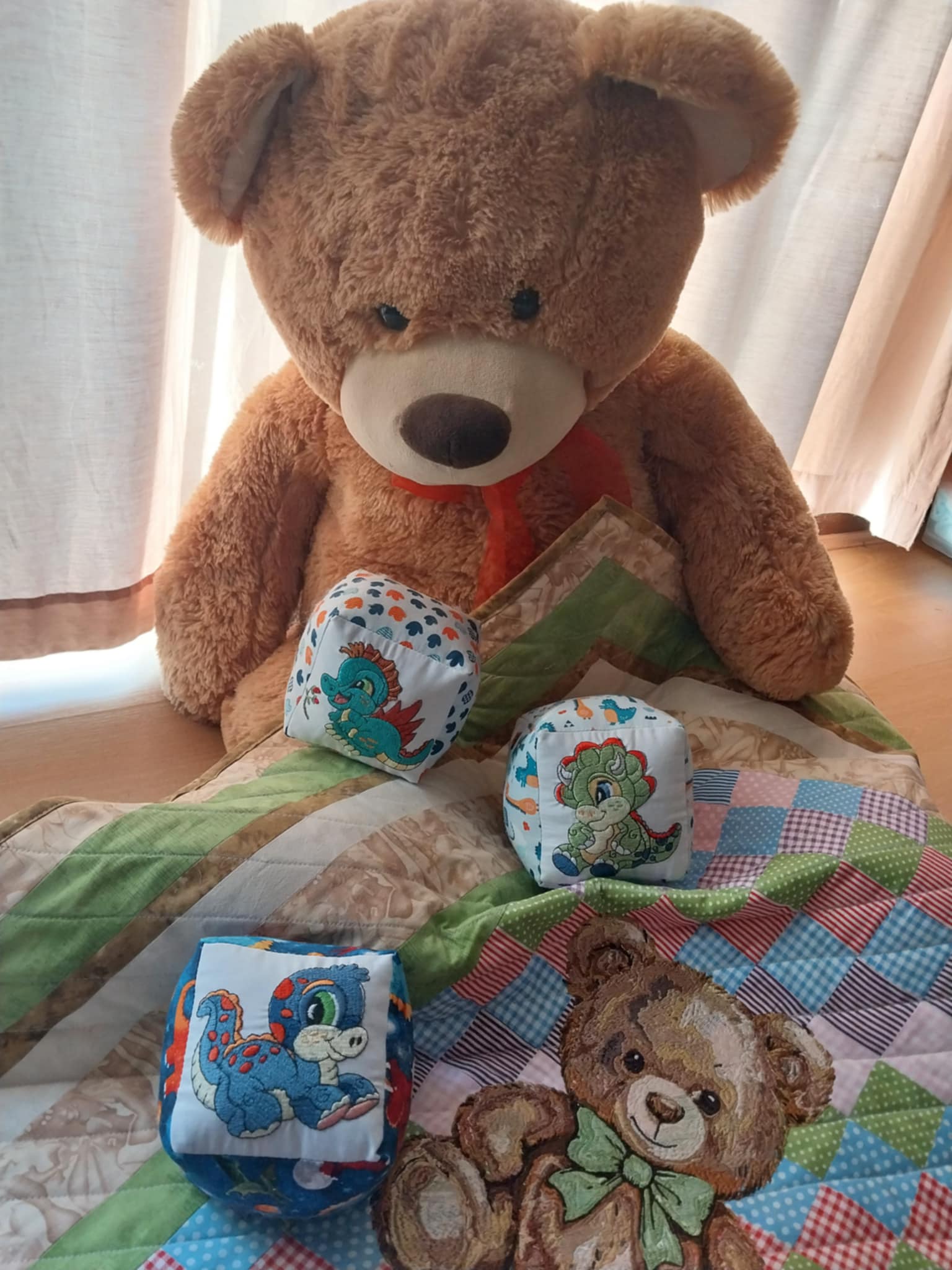 "Dinosaur" Soft Baby Blocks