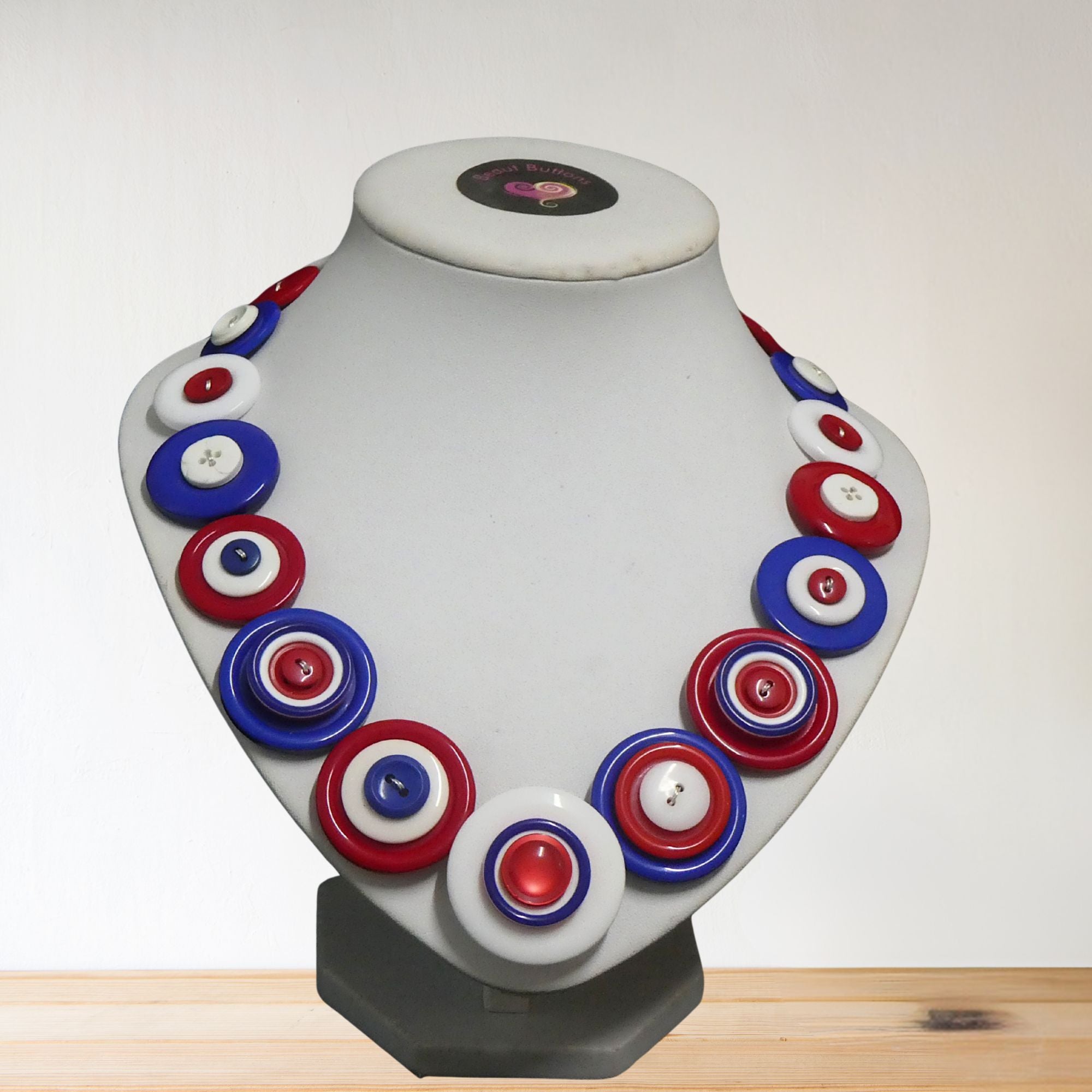 Colourful Button necklace - Viva USA!