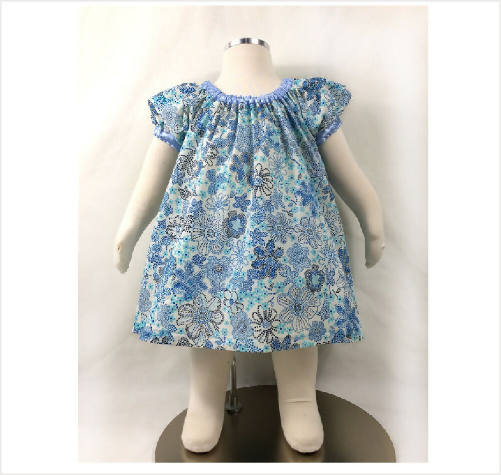 Digital sewing pattern-girl's peasant dress-Sweet Pea