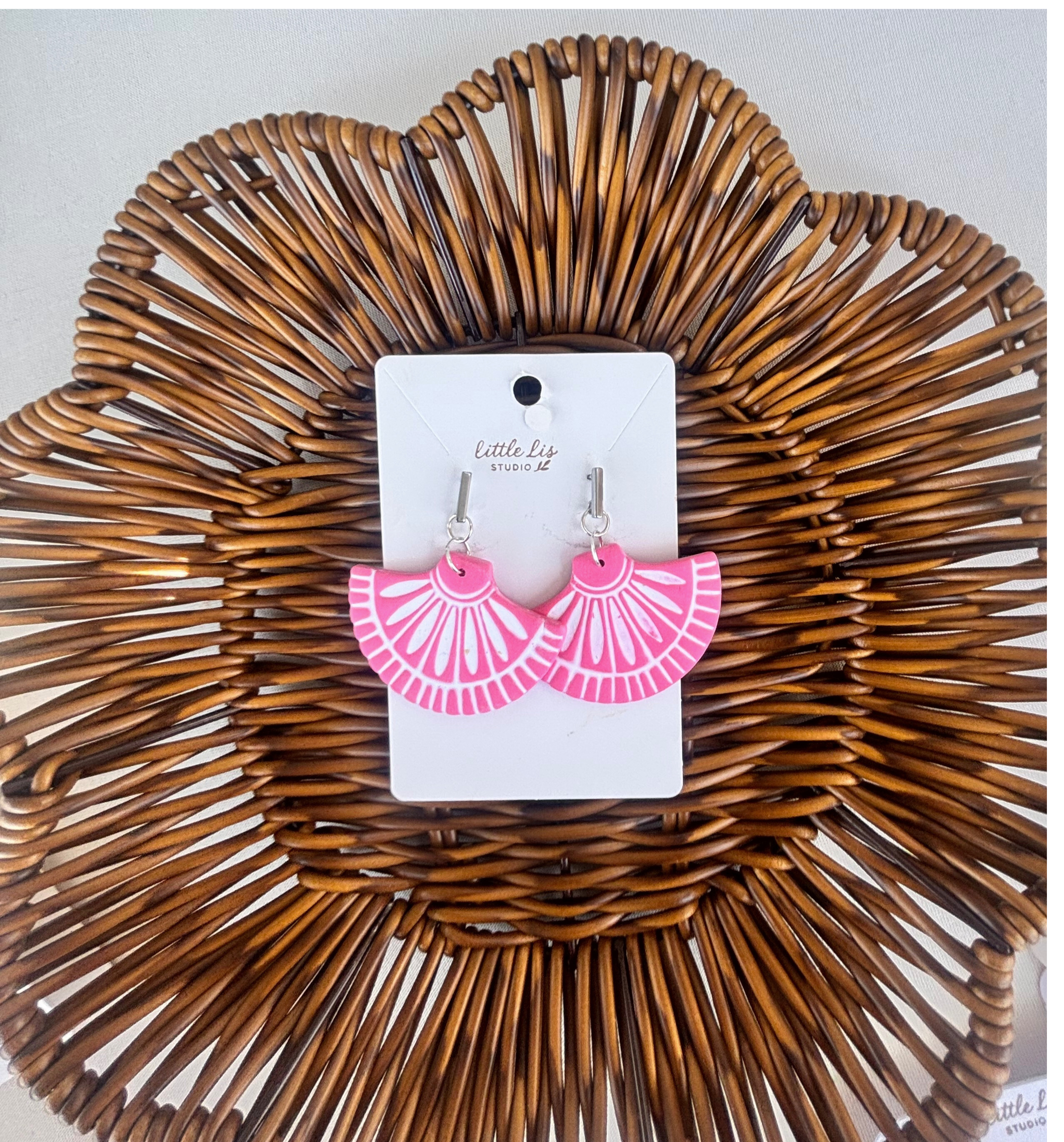 "Georgia" - Inlay Dangle Earring