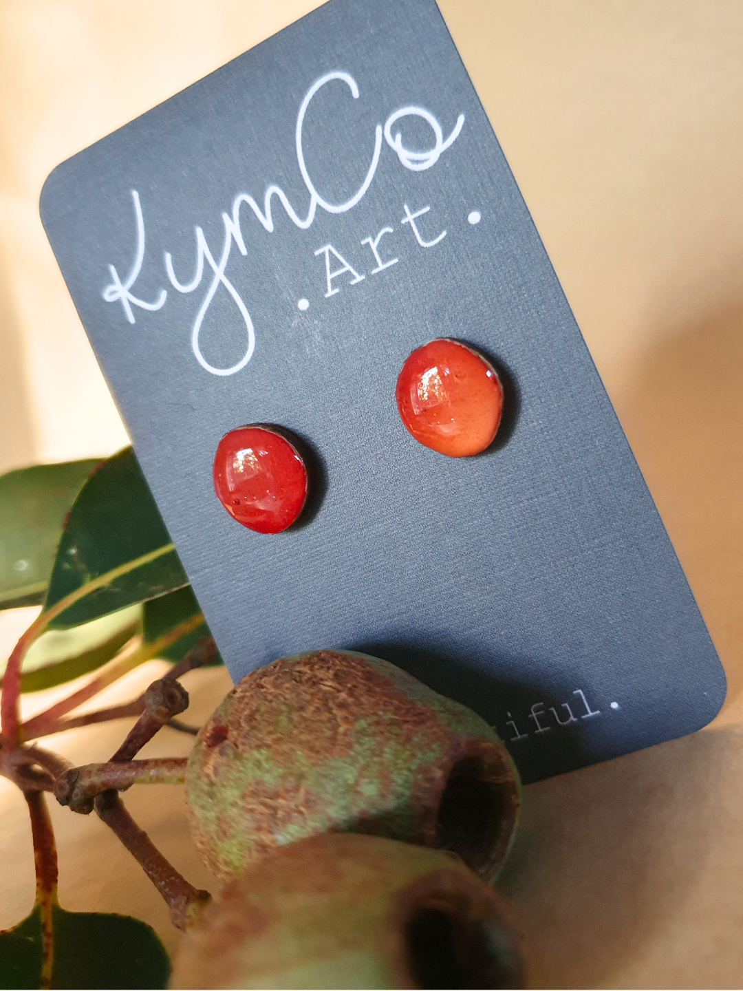 The Sunburnt Country Collection | Resin art jewellery | Pendants, studs and small dangle earrings