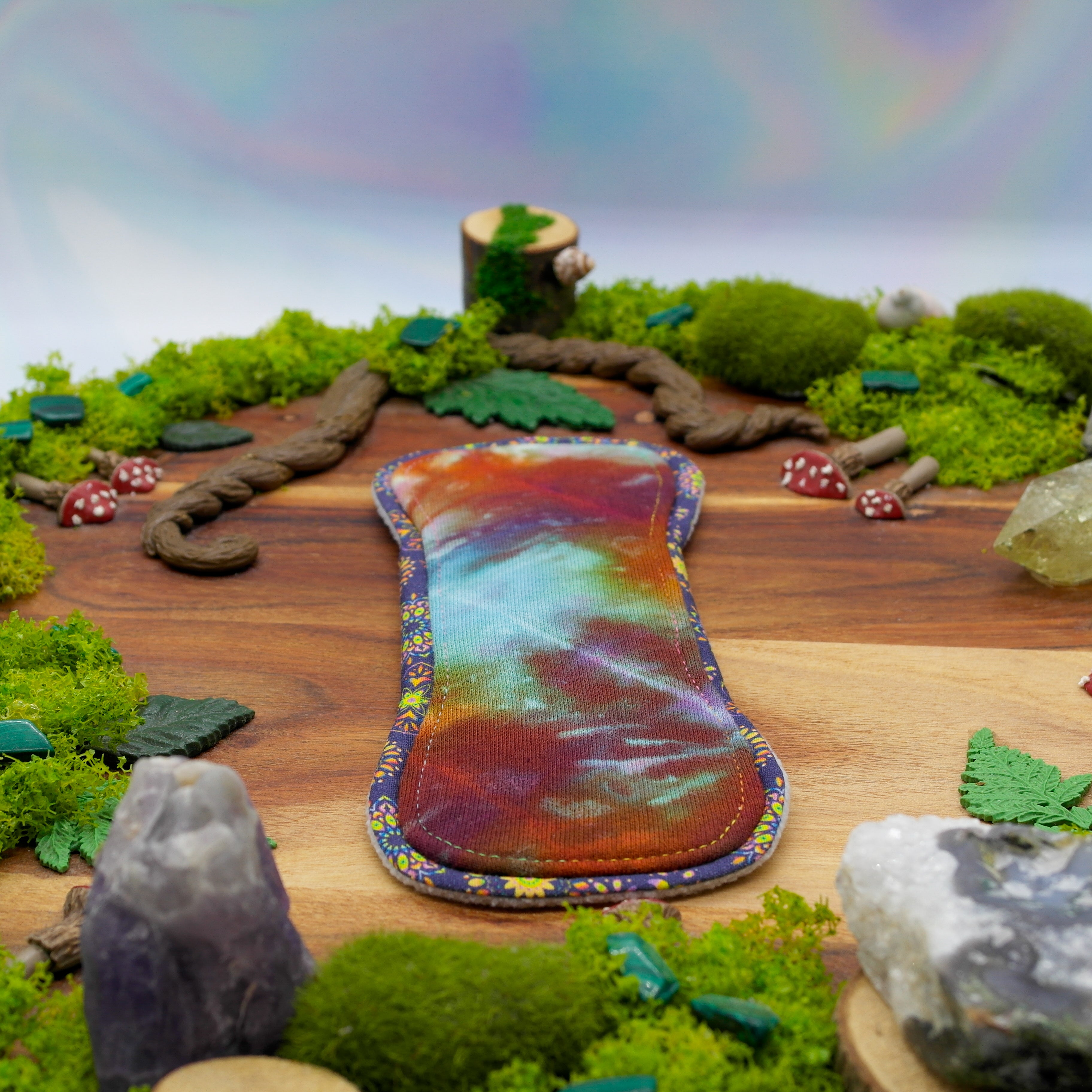 Menstrual reusable cloth pad 8" Heavy (Flutter) - bohemian