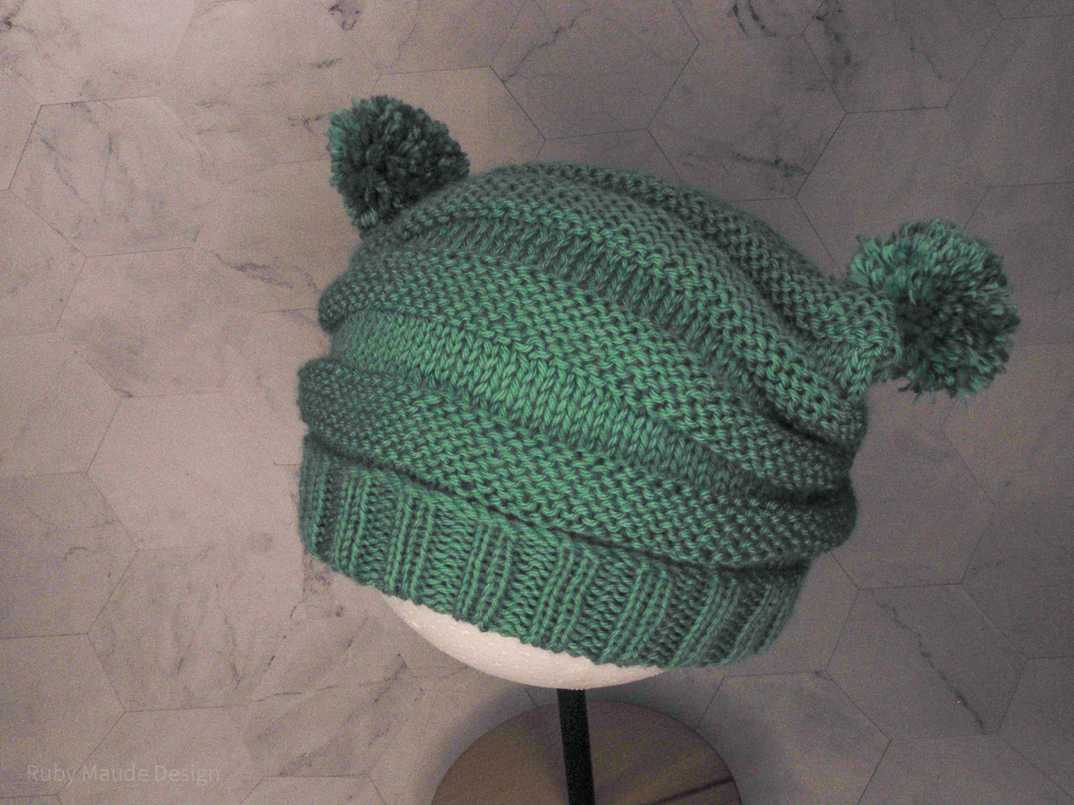 Baby Pom Pom Beanie - Mint