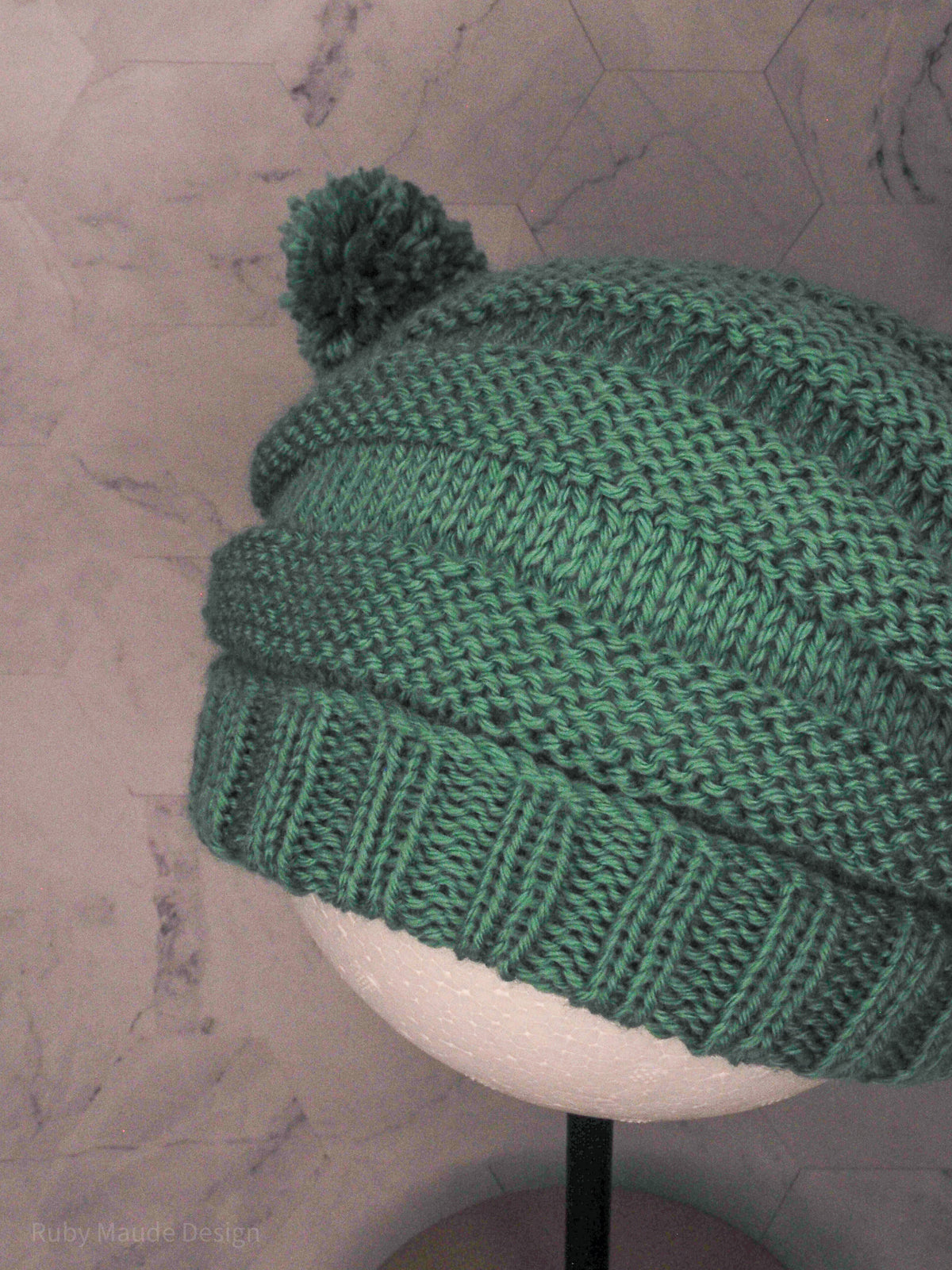 Baby Pom Pom Beanie - Mint