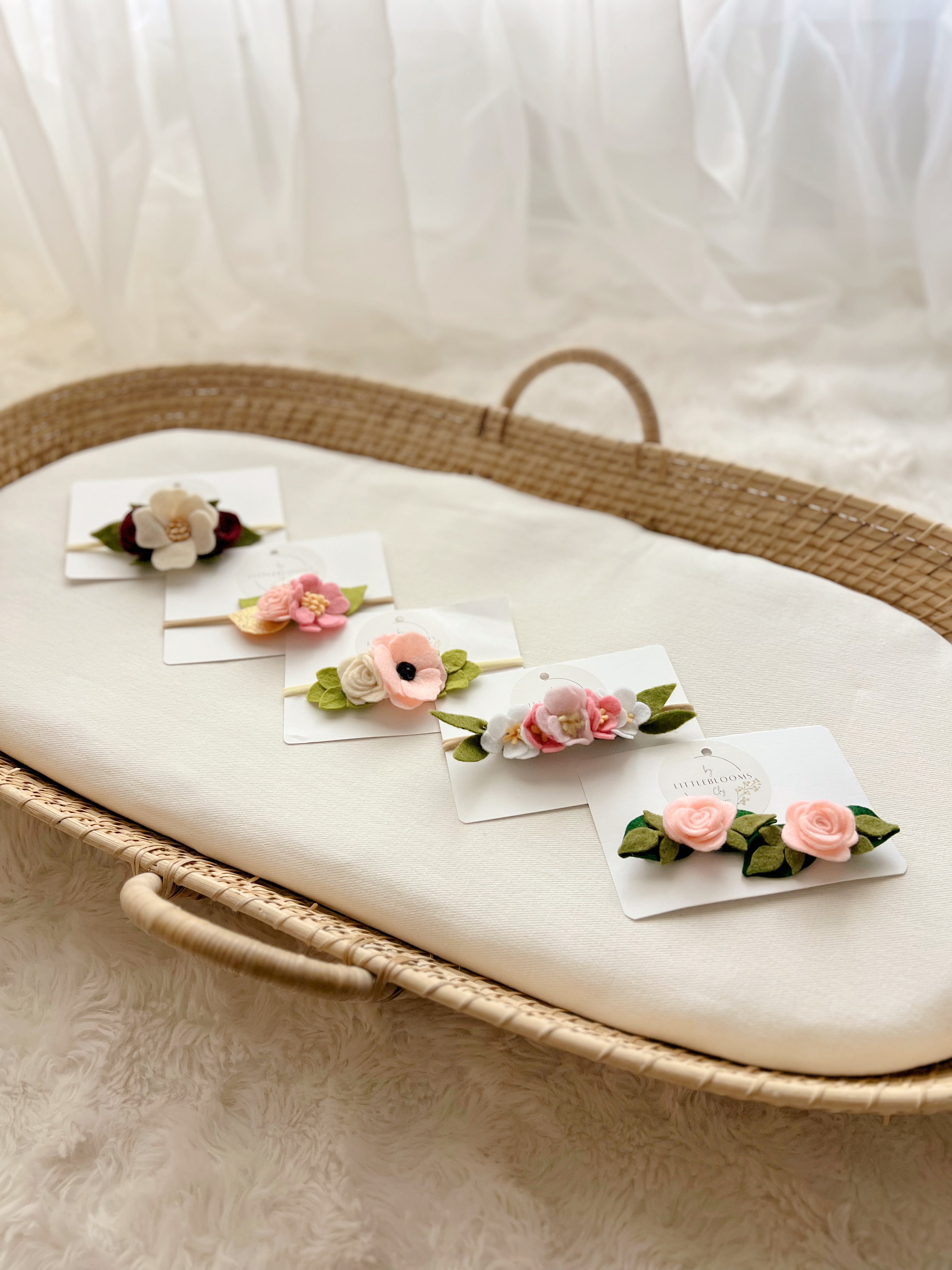 Set of 2 rose clip set
