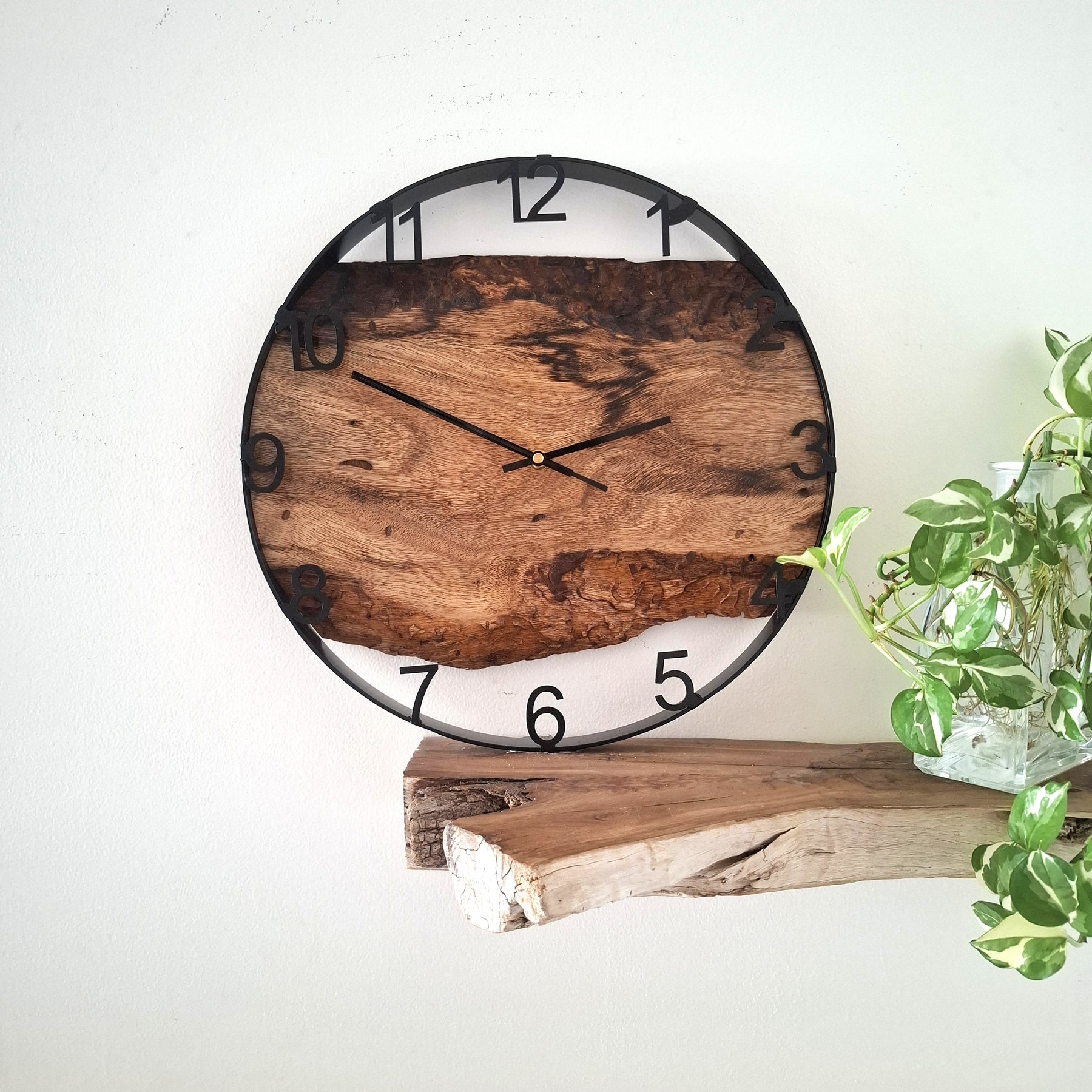 Large Wooden Wall Clock, Wall Clock Handmade