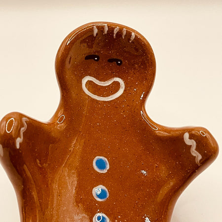 Handmade Gingerbread Man spoon/brush rest or small dish