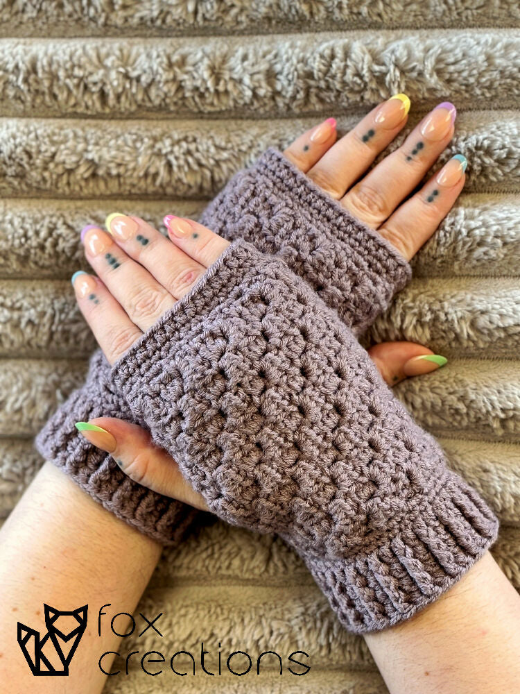 Provence C2C Fingerless Gloves Crochet Pattern