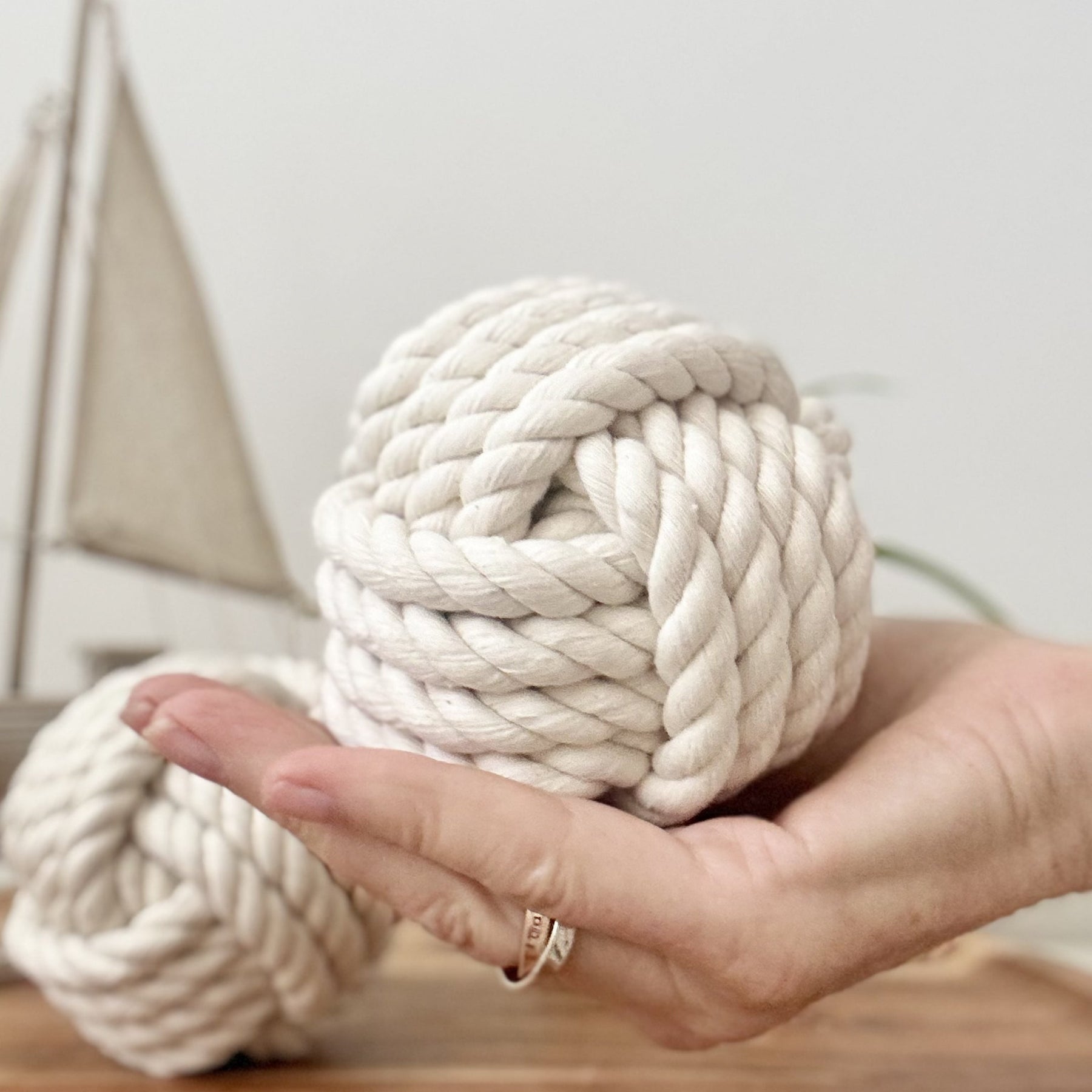 Monkey Fist Nautical Knots - Table Number Holder - SPECIAL ORDER