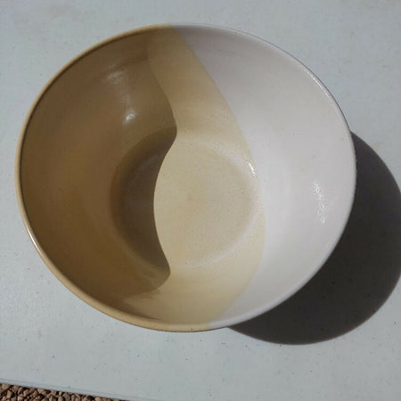 Big yellow serving bowl