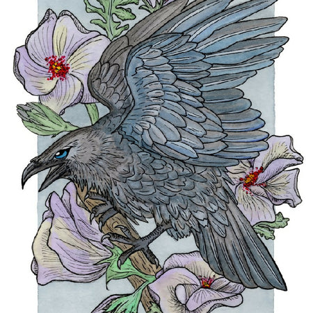Raven in the Alyogyne - Art Print