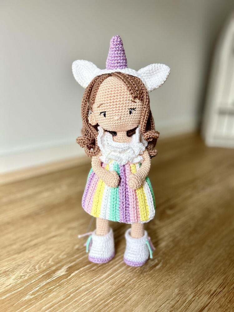 Crochet | Unicorn Doll | Starlight | Made To Order