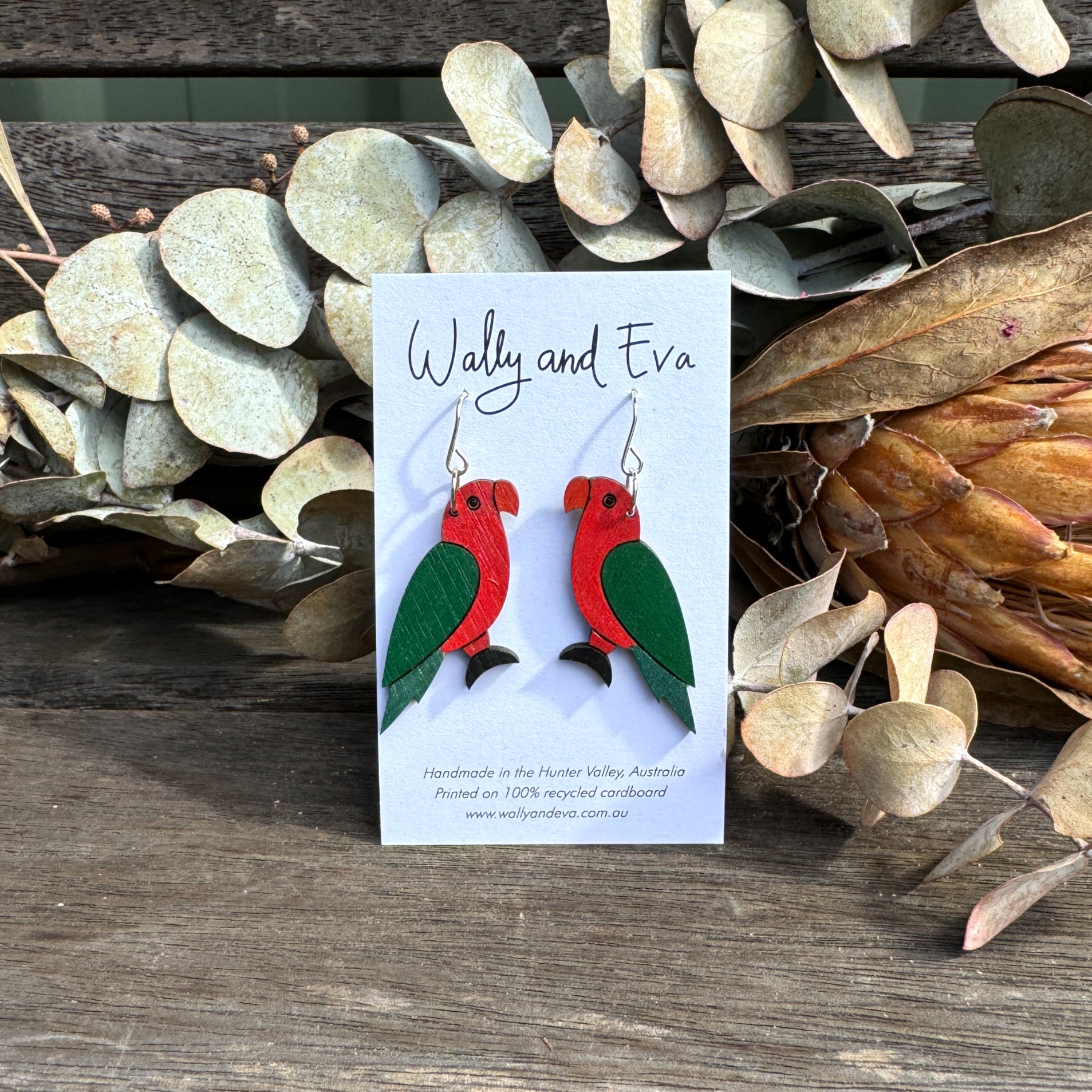 King Parrot Handmade Earrings - Main Image