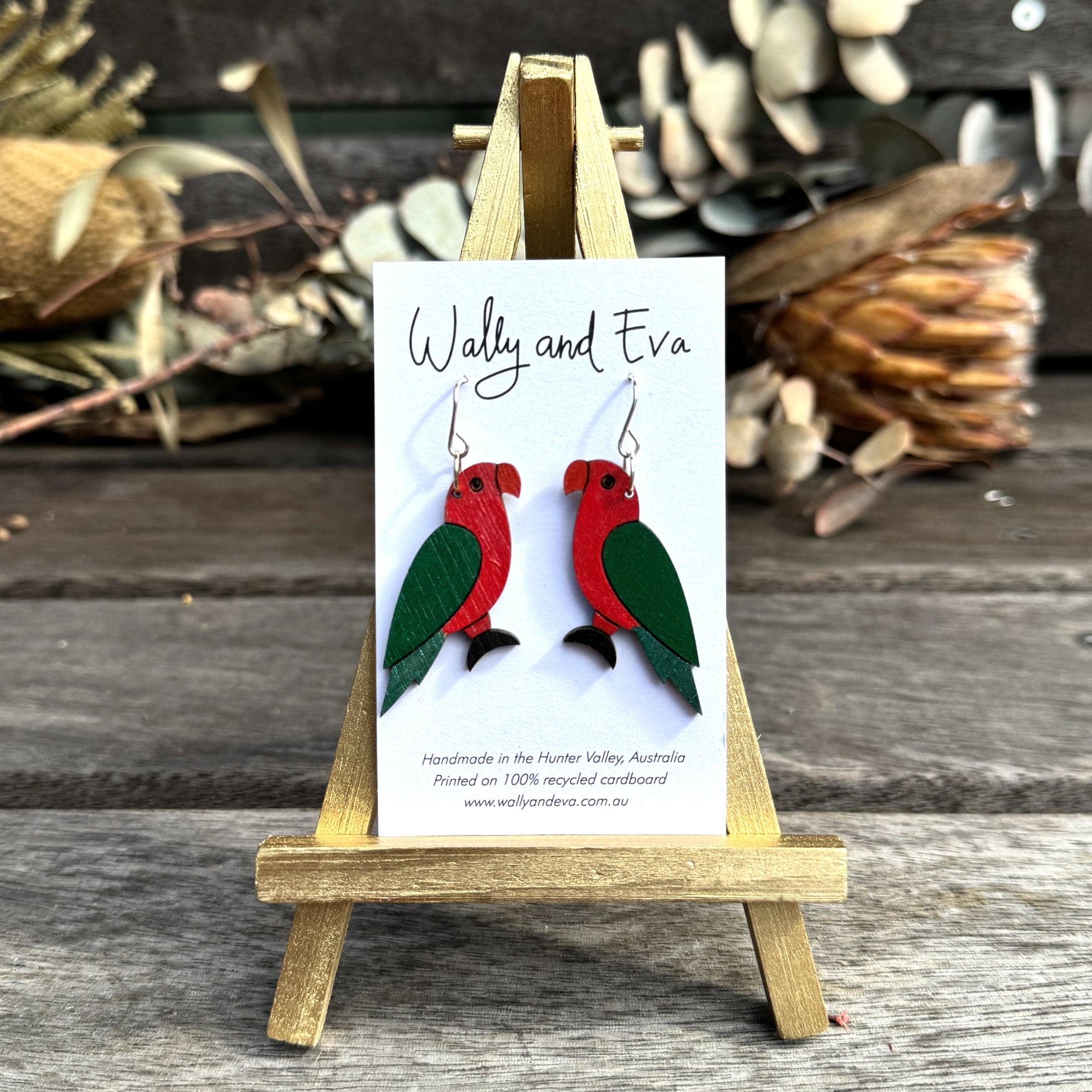King Parrot Handmade Earrings