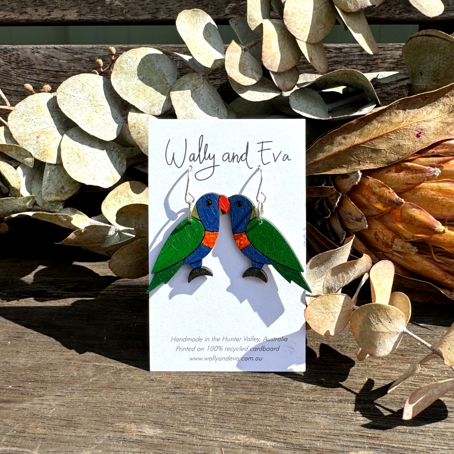 Rainbow Lorikeet Handmade Earrings