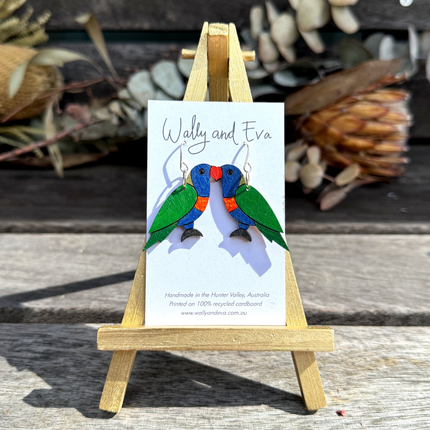 Rainbow Lorikeet Handmade Earrings