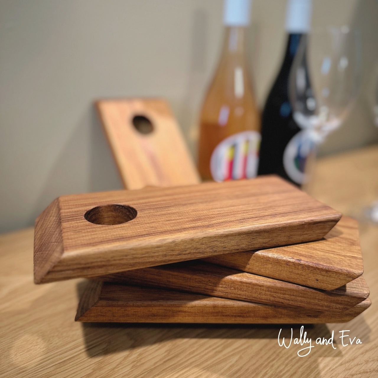 Floating Tasmanian Blackwood Wine Stand