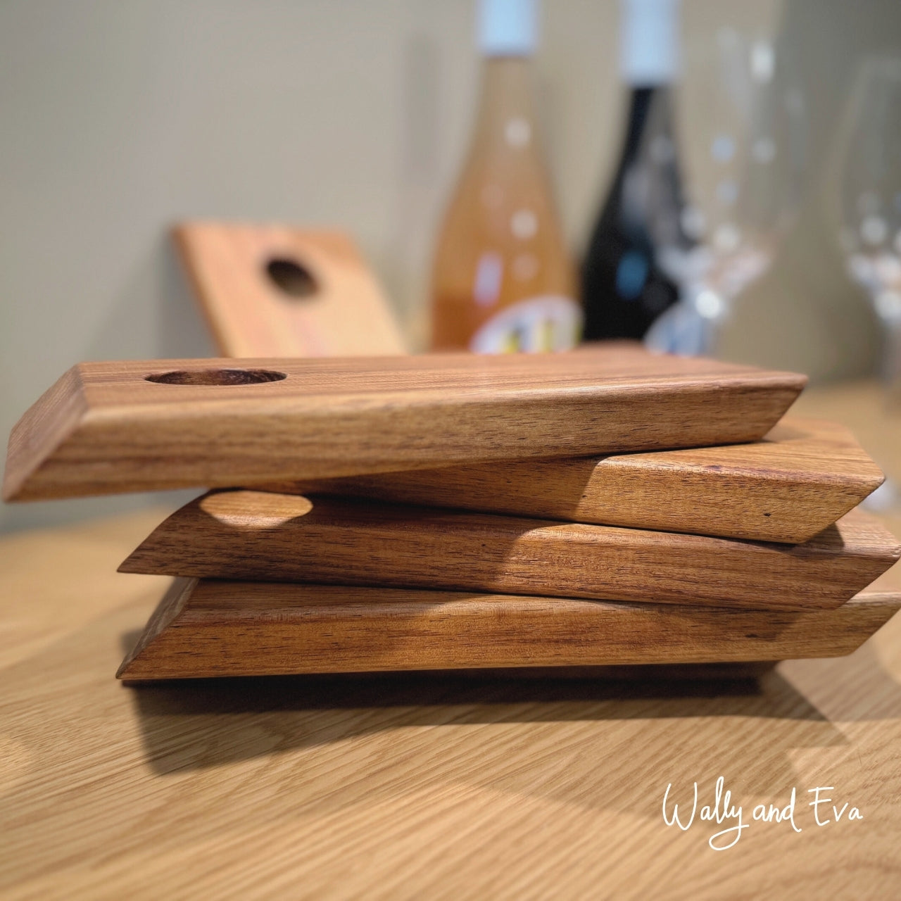 Floating Tasmanian Blackwood Wine Stand
