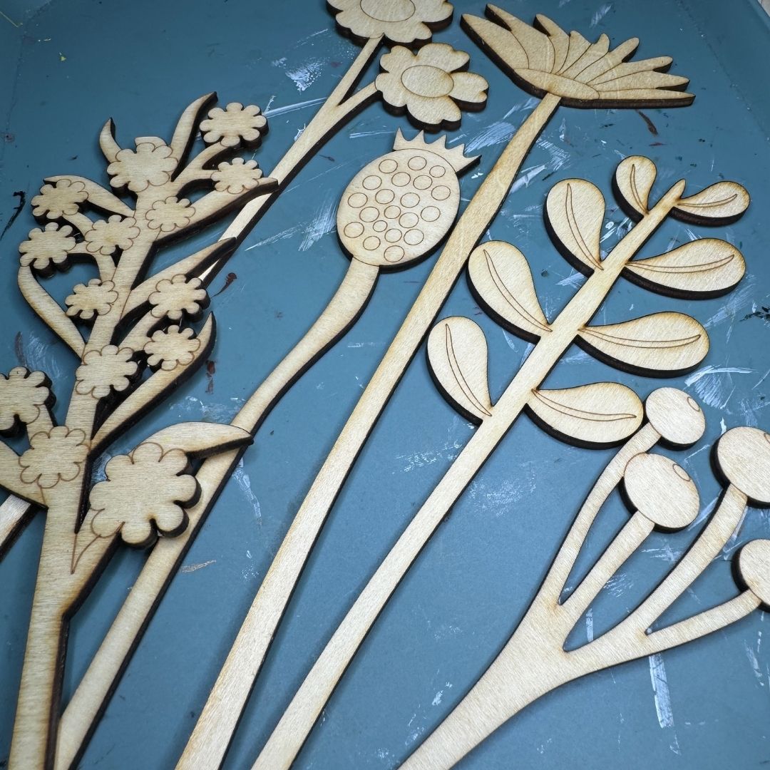 Paint Your Own Everlasting Wooden Stems - Stems only