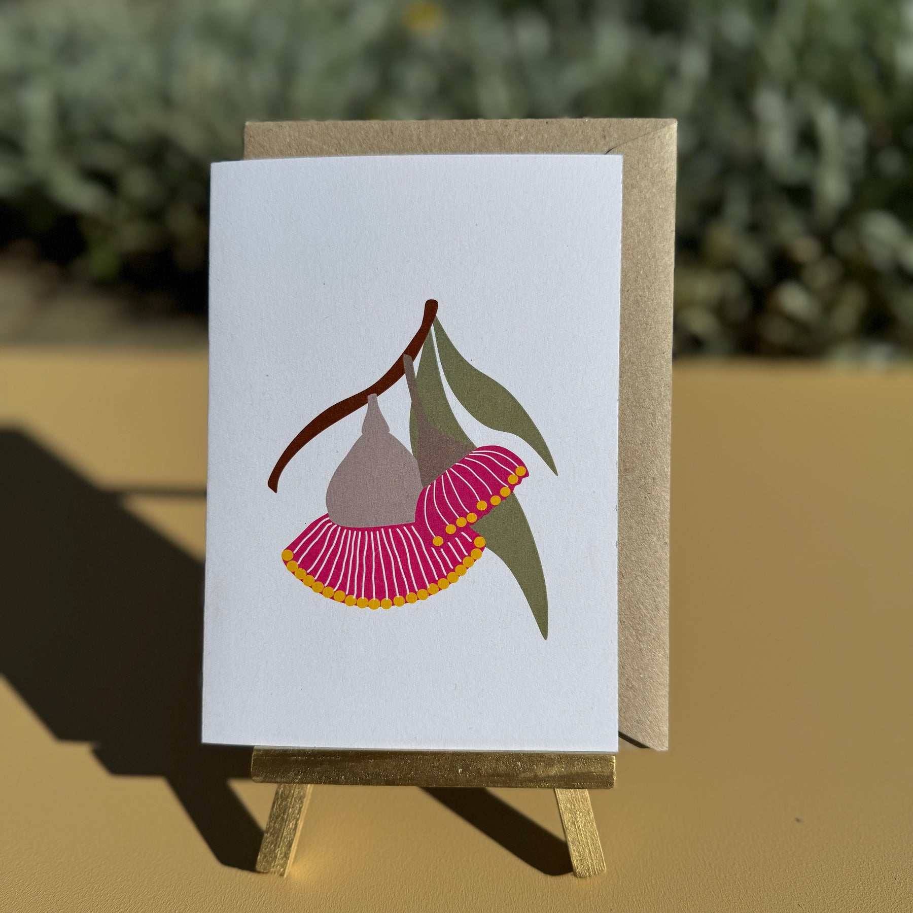 Greeting Cards Wattle, Gumnut Blossom, Black cockatoo & Citrus 4 pack