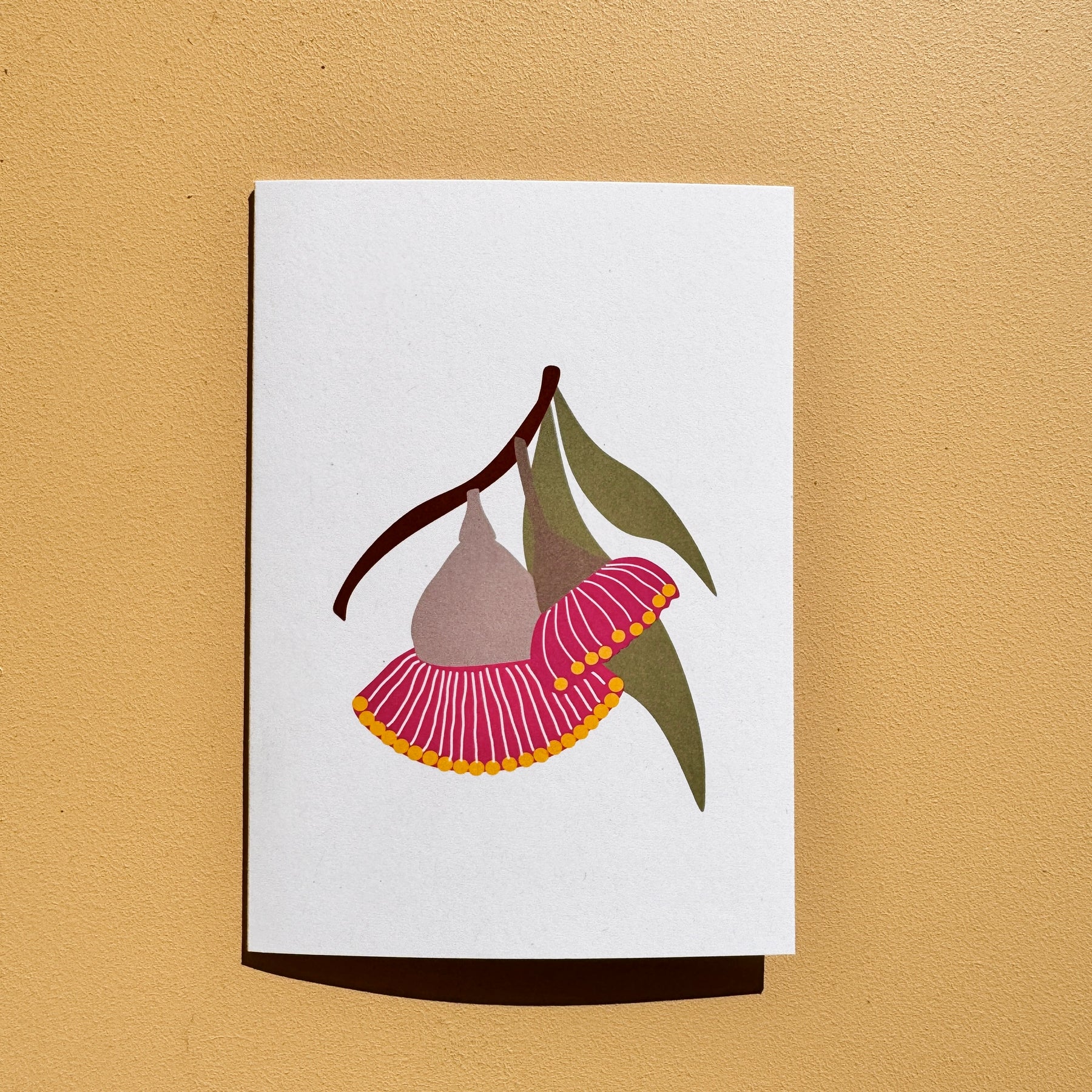 Greeting Cards Australian Gumnut Blossom 4 pack