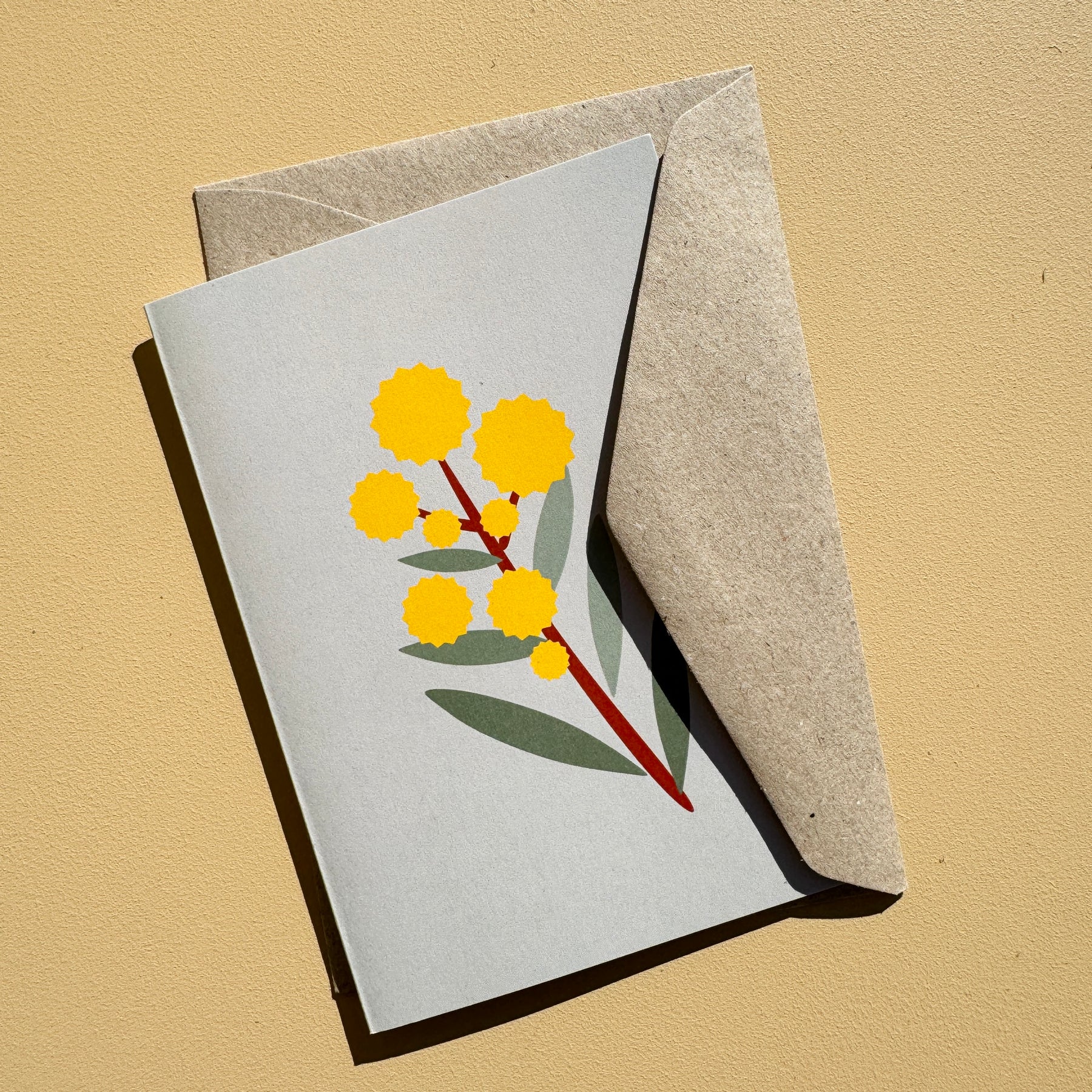 Greeting Cards Australian Wattle 4 pack