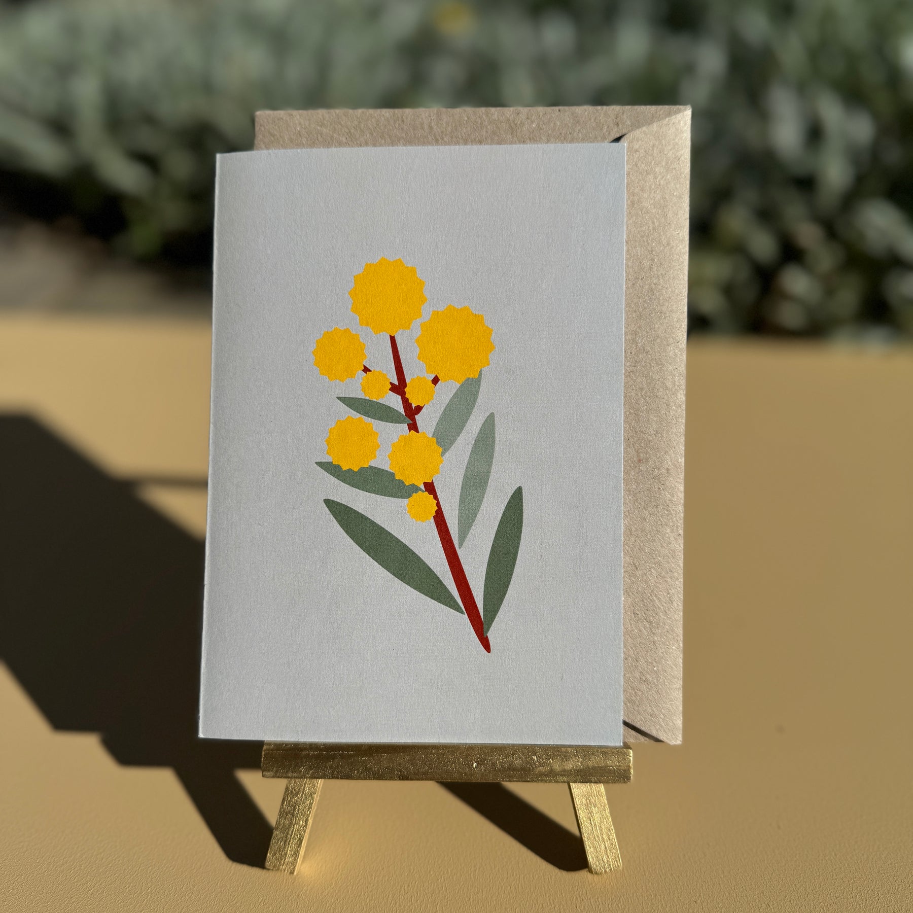 Greeting Cards Australian Wattle 4 pack