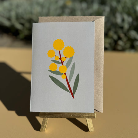 Greeting Cards Australian Wattle 4 pack