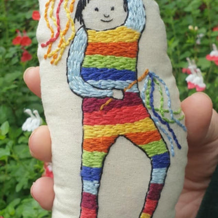 Collections textile little person character Tansy