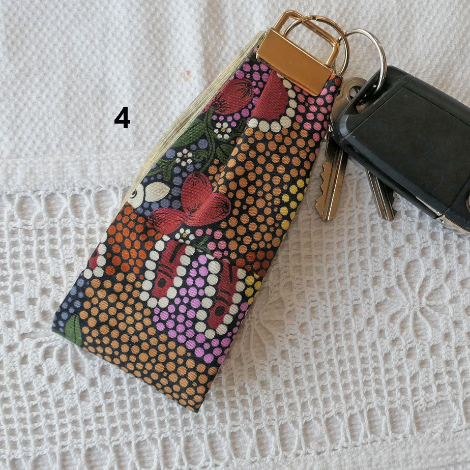 Australiana wristlet key fobs, key rings.