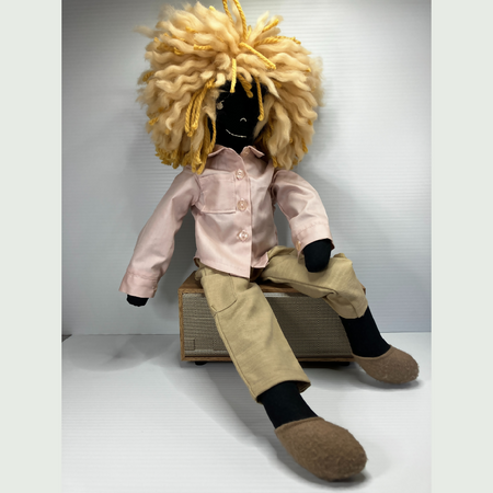 Xavier| Cute Handmade cloth doll with wild hair| 53cm