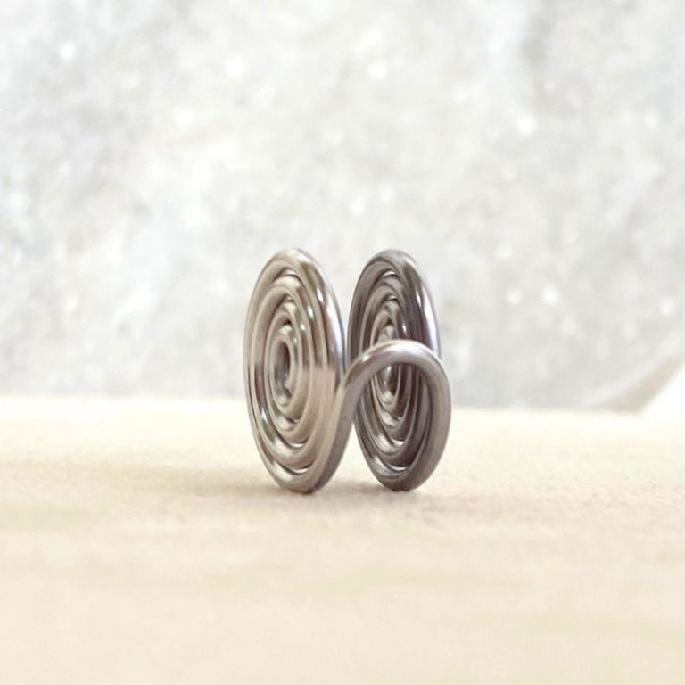 Spiral ear cuff | gold silver copper rose titanium & more | Clip on Compression | 3 sizes