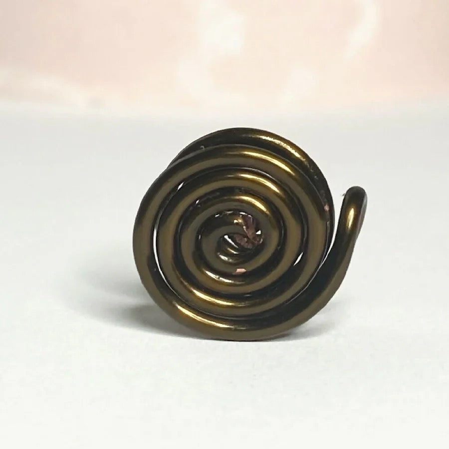 Spiral ear cuff | gold silver copper rose titanium & more | Clip on Compression | 3 sizes