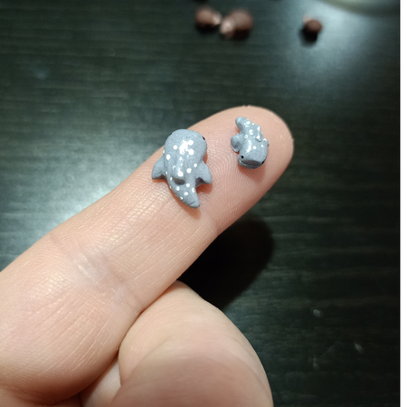 Whale shark stud earrings